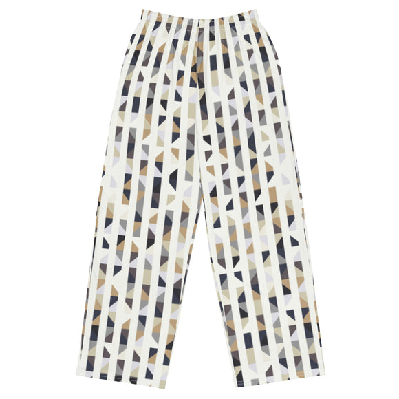 All-over print unisex wide-leg pants