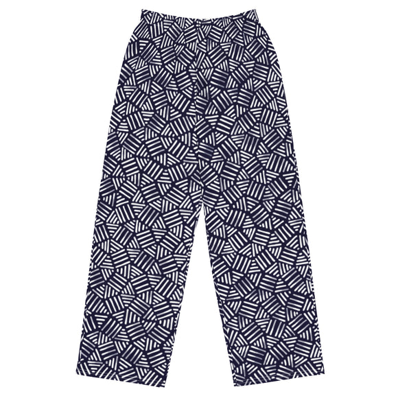 All-over print unisex wide-leg pants