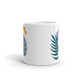 White glossy mug